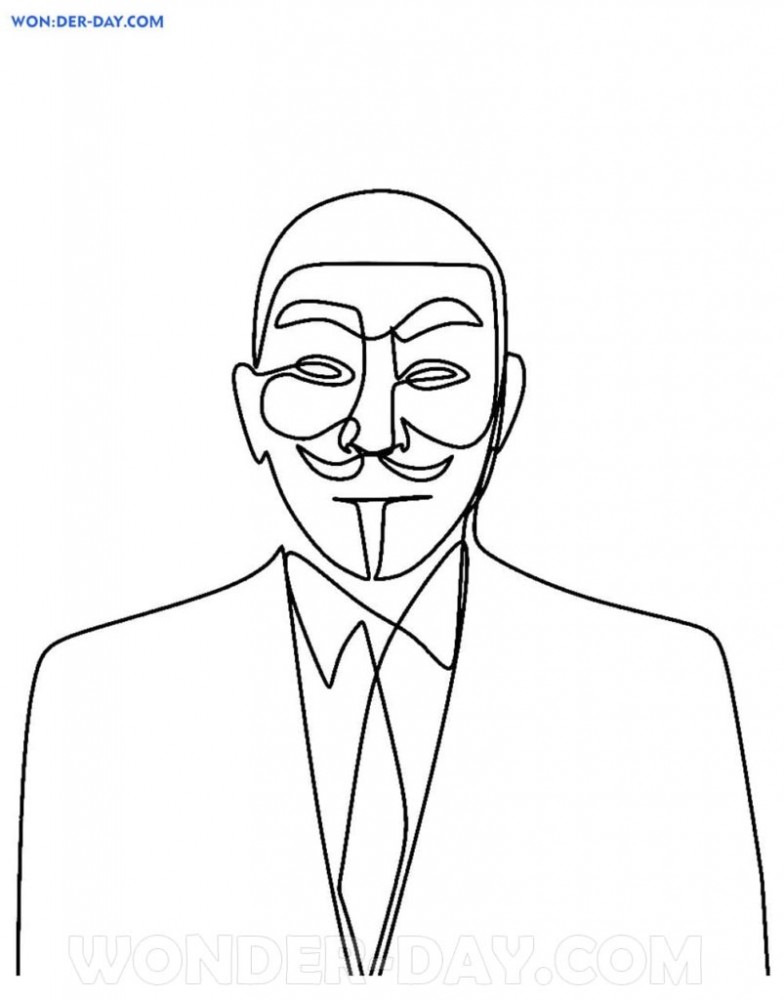 Анонимус в костюме
