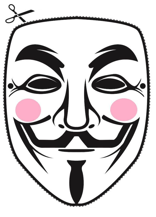 Анонимус с розовыми щеками