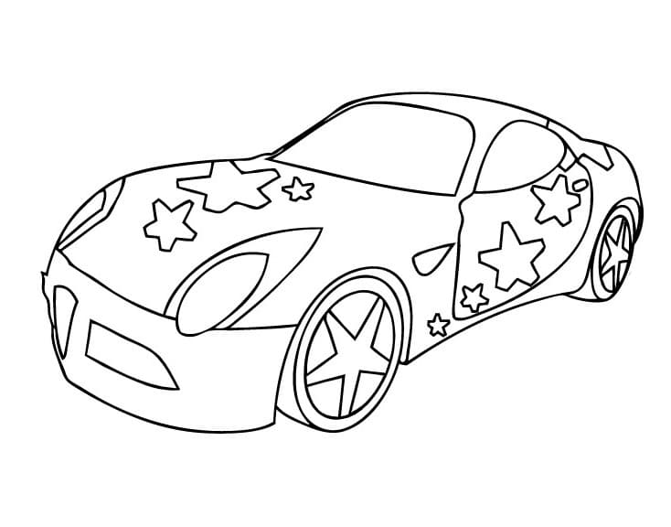 Машина с рисунком