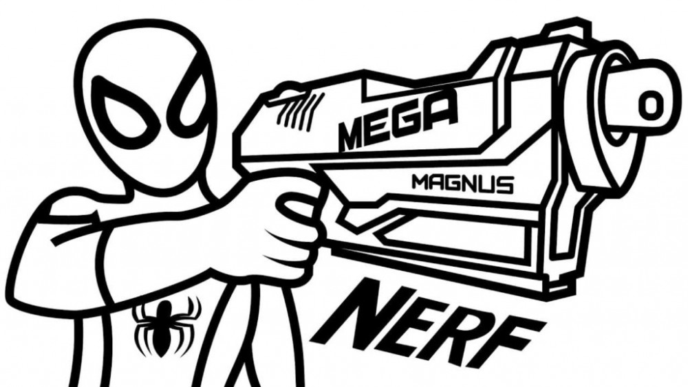 Человек-паук с бластером Mega Magnus