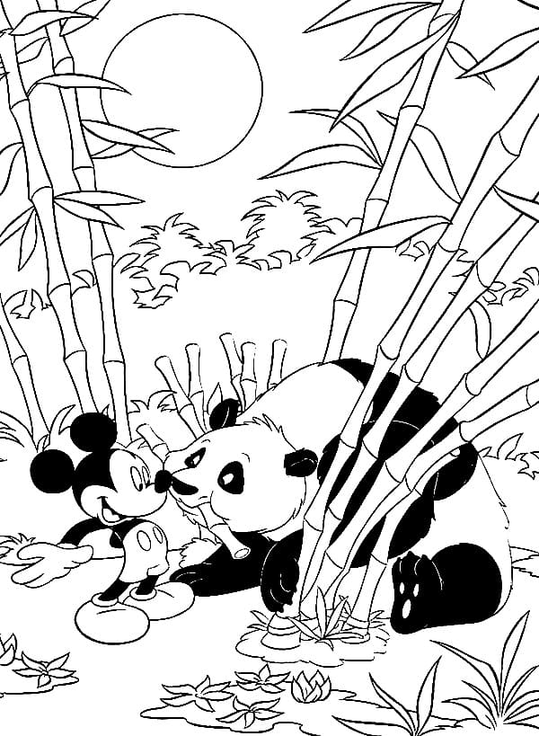Микки Маус и панда