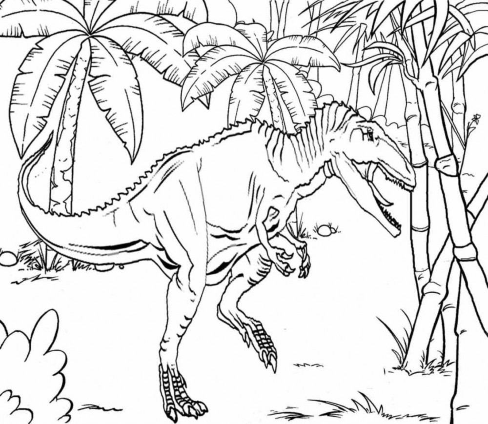 Раскраска динозавры мир Юрского периода 2