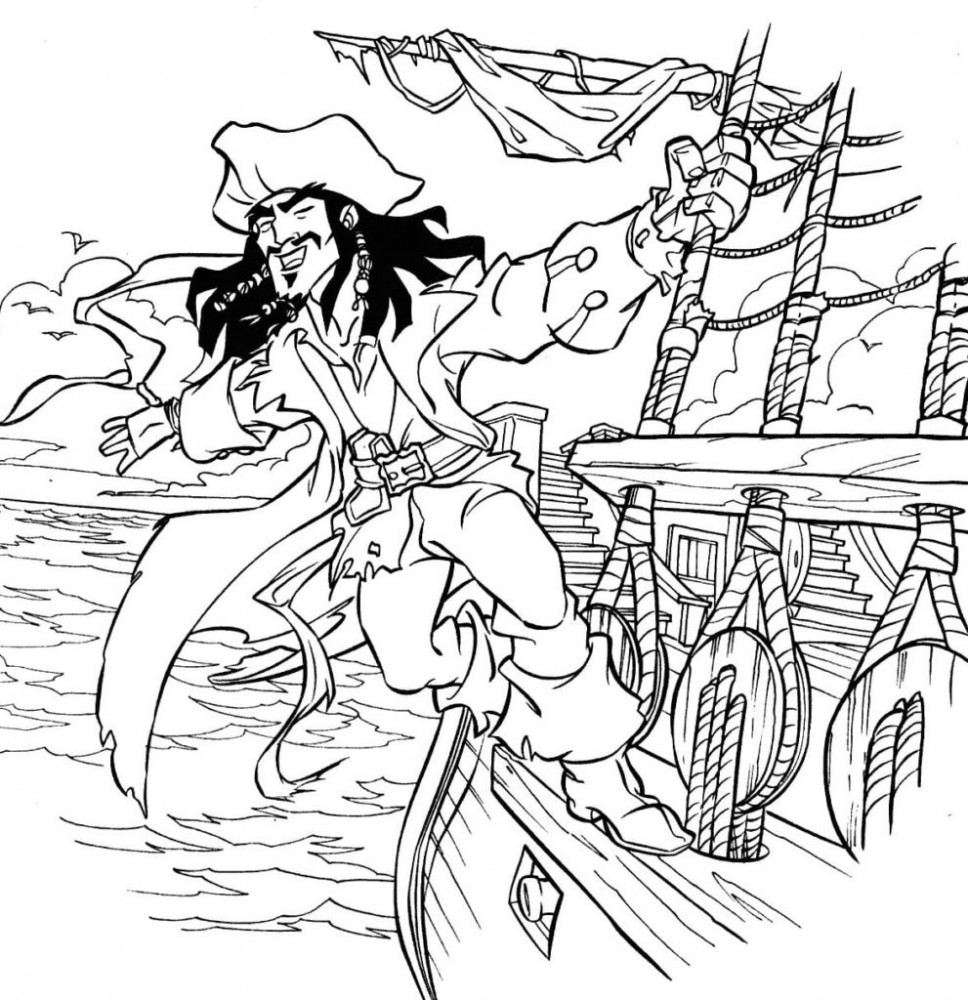 Раскраски из фильма Пираты Карибского моря (Pirates of the Carribean) скачать