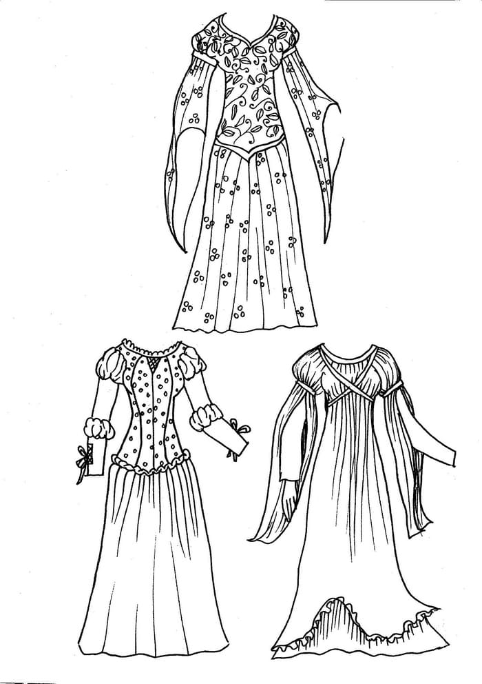 Платья с длинными рукавами