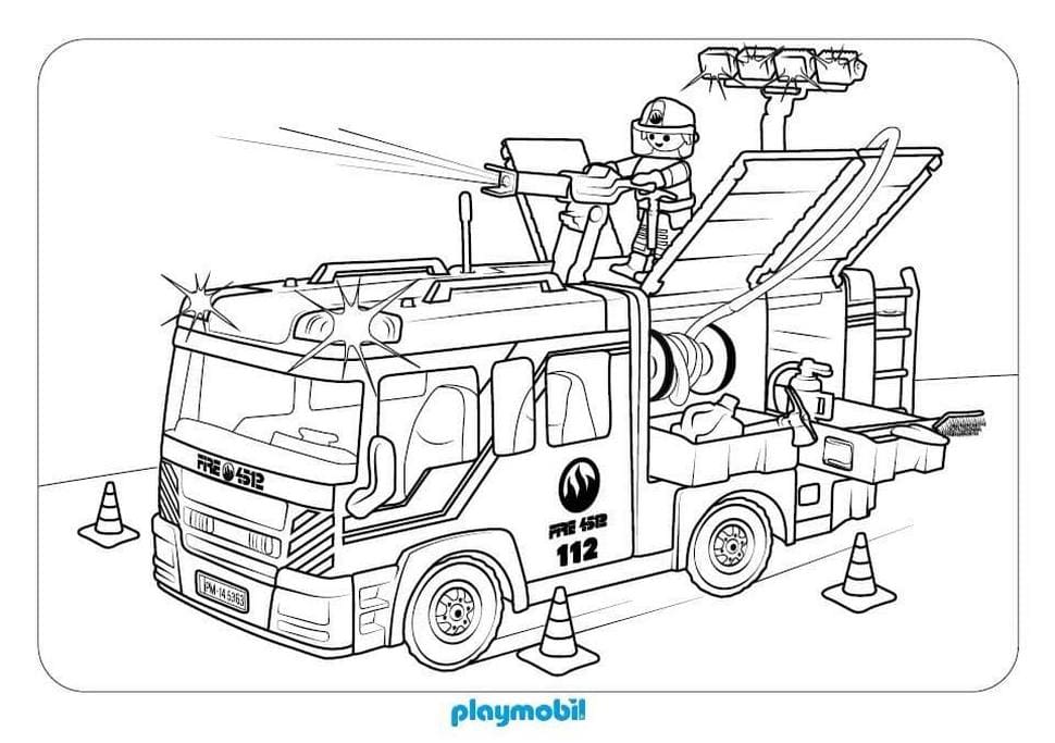 Playmobil пожарная машина