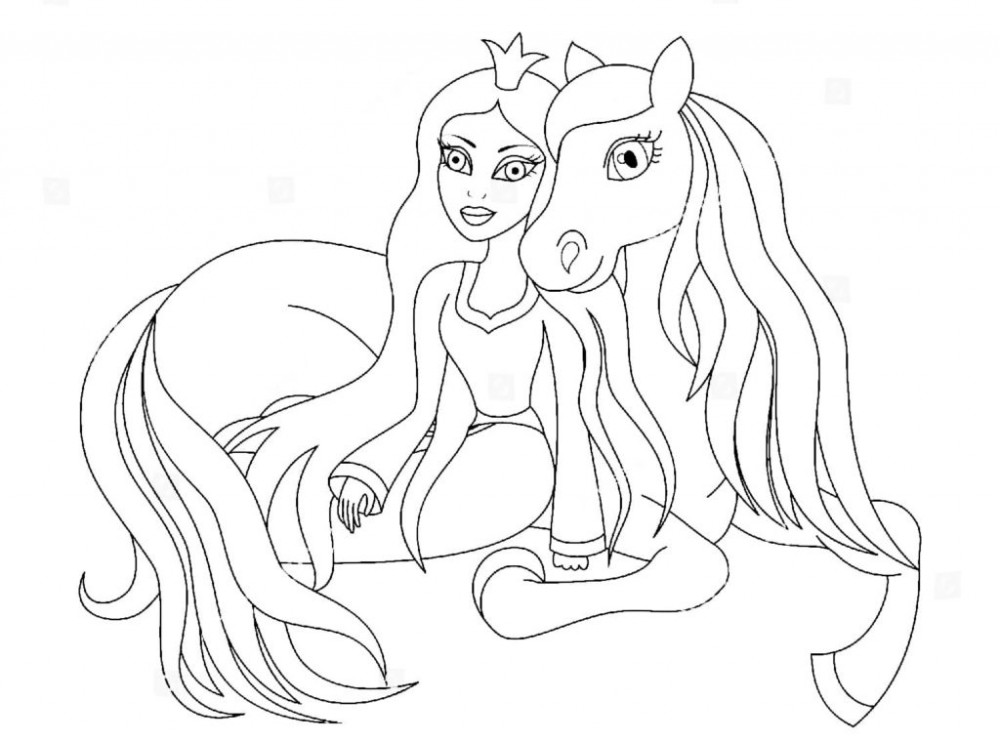 Принцесса и ее лошадка