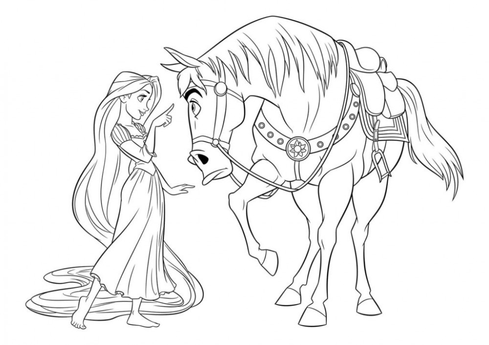 Рапунцель и конь Максимус