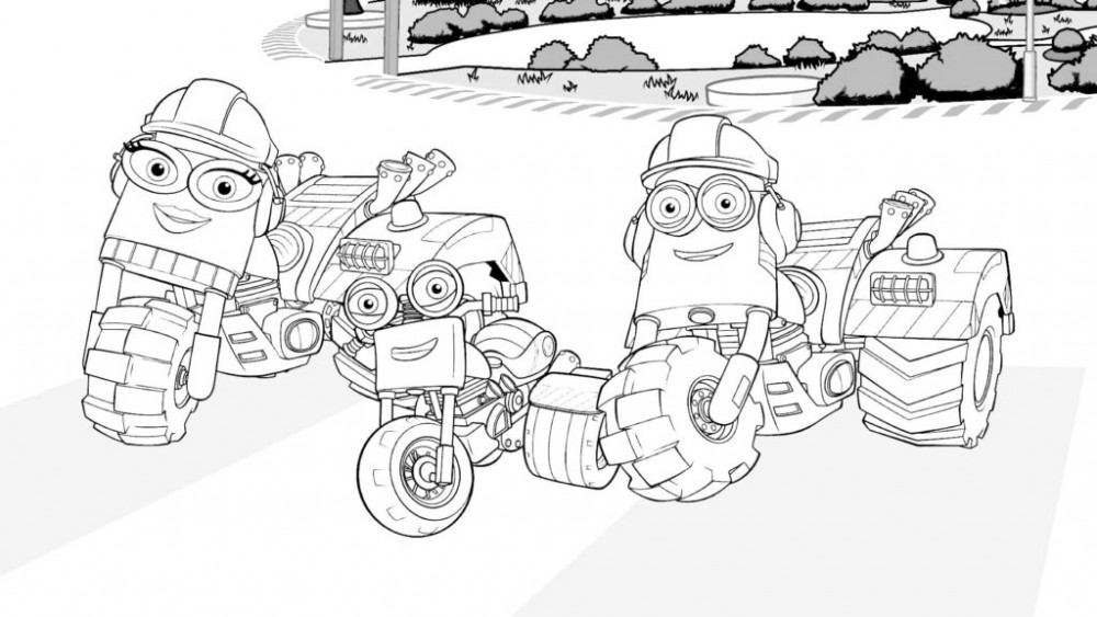 Мультипликационные спасательные мотоциклы