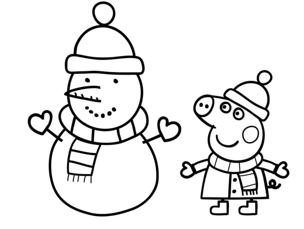Пеппа и снеговик