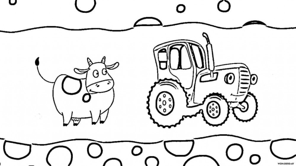 Коровка и Синий трактор