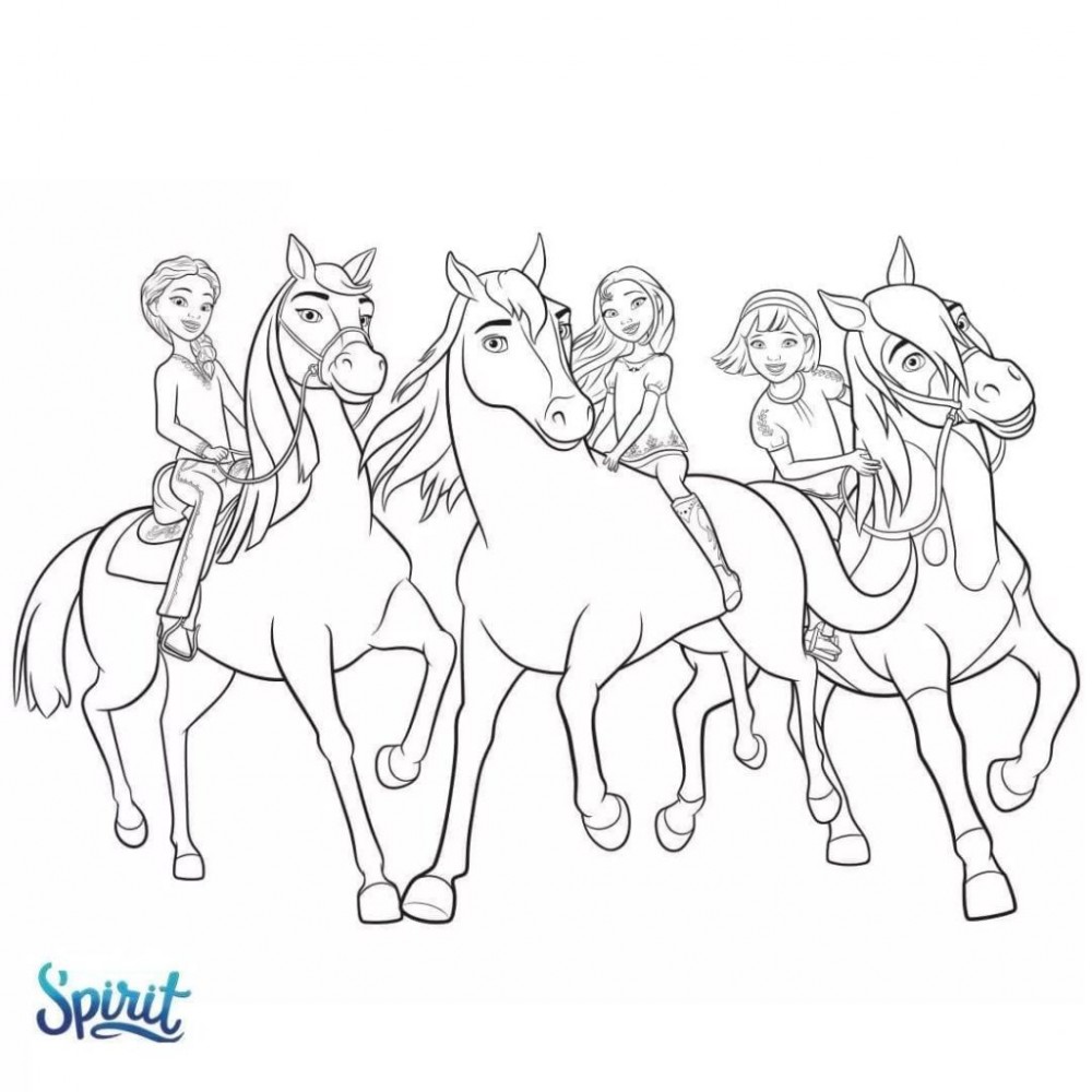 Девочки на своих лошадях