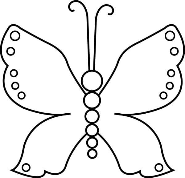 Картинка бабочки для детей 3 лет