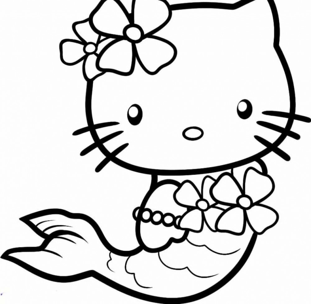 раскраска hello kitty распечатать