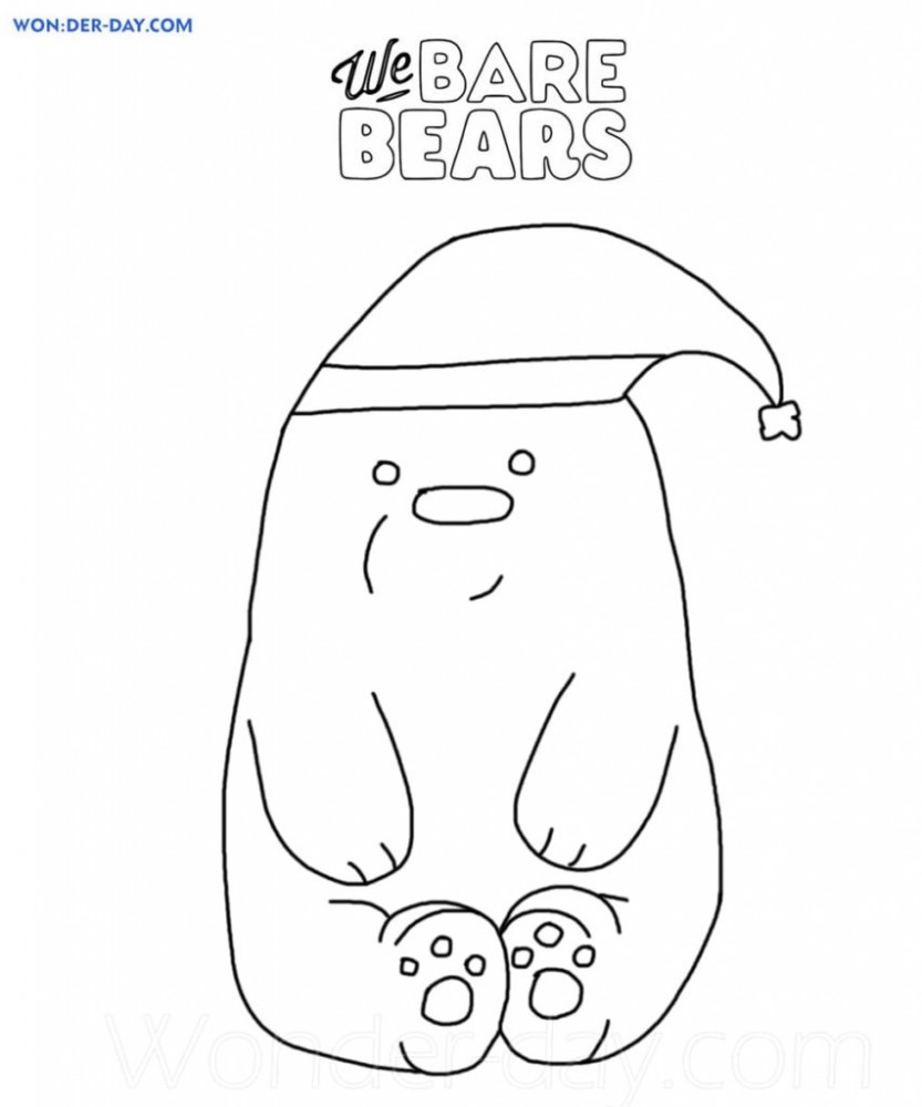 Медведь в шапке Деда Мороза