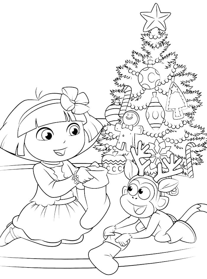 Даша и Башмачок украшают новогоднюю елку