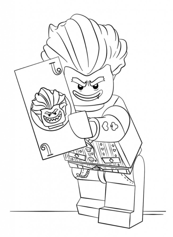 Лего Джокер с картой